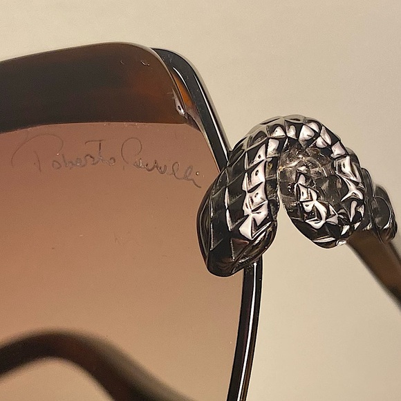 Roberto Cavalli Mirihi snake sunglasses w/ dust pouch & case | Made in Italy - Picture 2 of 12